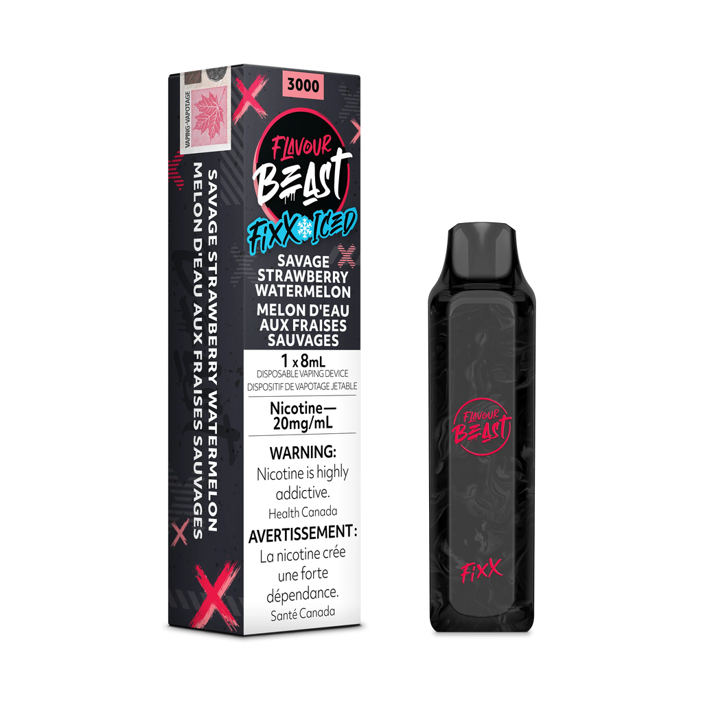 Savage Strawberry Watermelon-20mg-8ml-FlavourBeastFixx-VapeCave