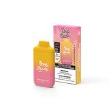 Twisted Peach Ice - King Shady Disposable Vape - Powerful and compact design, 4000 puffs, 6mL/20mg, rechargeable, Type-C charging - Vape Cave