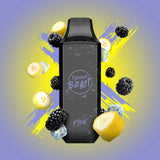 Blazin' Banana Blackberry Iced - Flavour Beast Flow Disposable Vape - Sleek design, up to 4000 puffs, 10mL juice capacity, 600mAh battery, 1.2 ohm mesh coil - Vape Cave