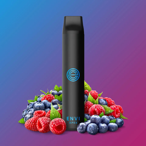 Blue Razz - Envi Apex Disposable Vape - Sleek design, up to 2500 puffs, 6mL juice capacity, 1100mAh battery - Vape Cave