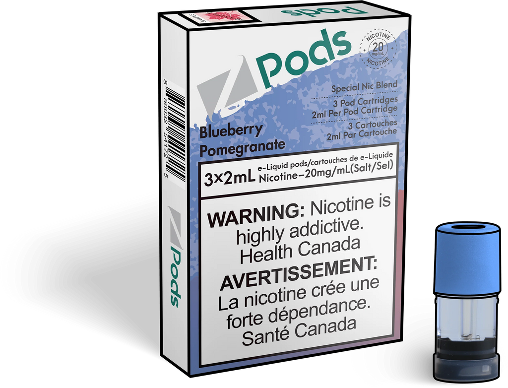Blueberry Pomegranate - Z Pods - Premium Stlth Compatible Pods - Wide Range of Flavors - Vape Cave