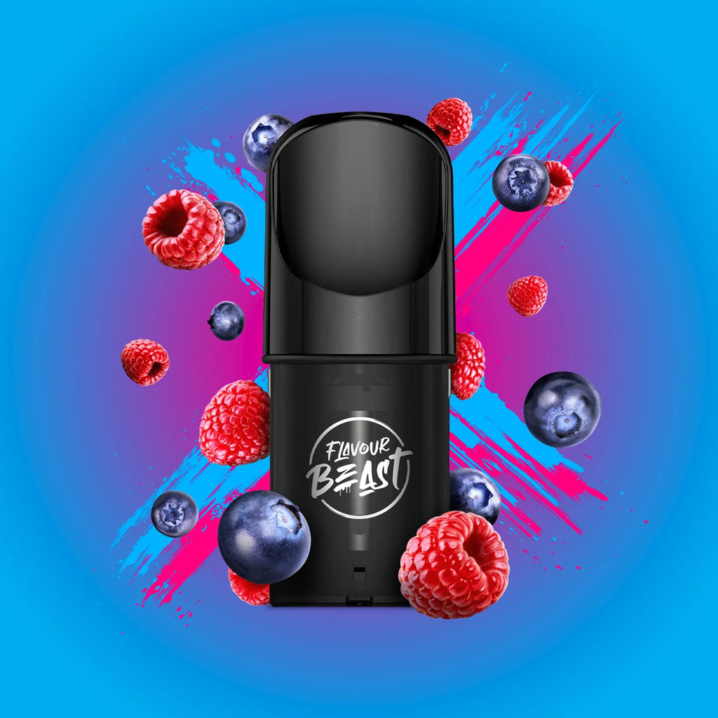 Bomb Blue Razz - Flavour Beast Pods - STLTH Compatible Vape Pods - Vape Cave