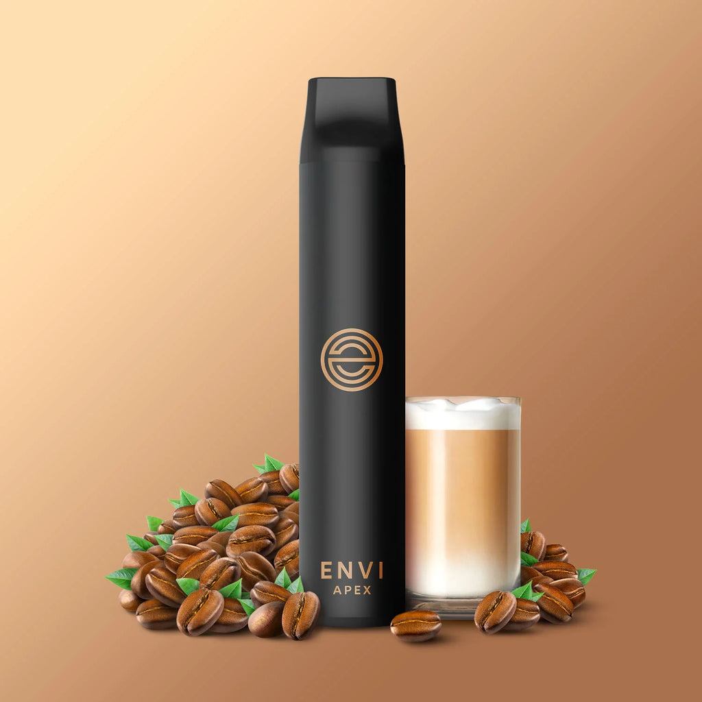 Cappuccino - Envi Apex Disposable Vape - Sleek design, up to 2500 puffs, 6mL juice capacity, 1100mAh battery - Vape Cave