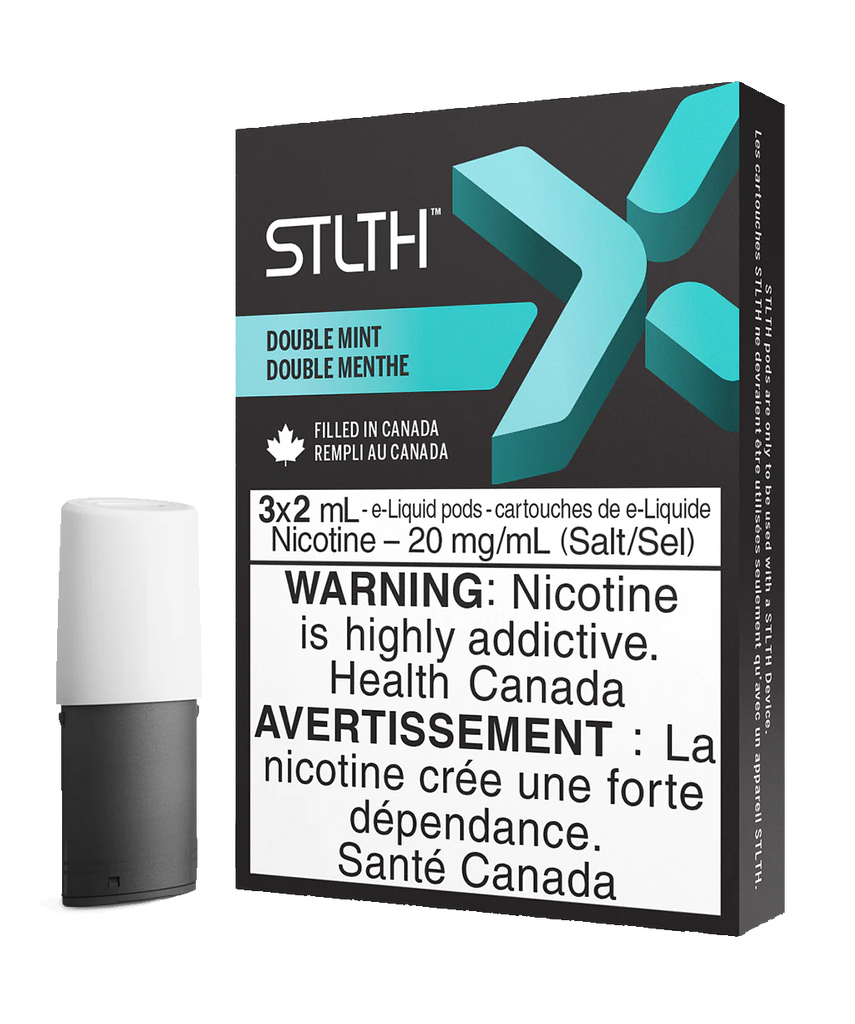 Double Mint - Stlth X Pods - Premium Vape Pods with Intensified Flavour and Enhanced Airflow - Vape Cave