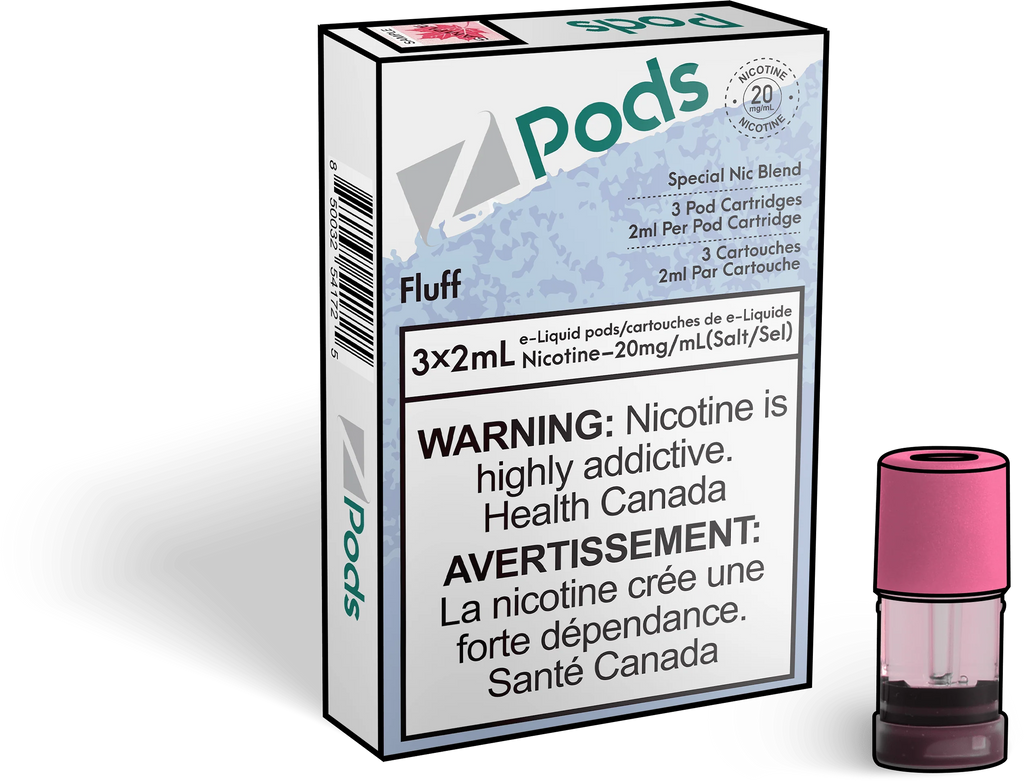 Fluff - Z Pods - Premium Stlth Compatible Pods - Wide Range of Flavors - Vape Cave