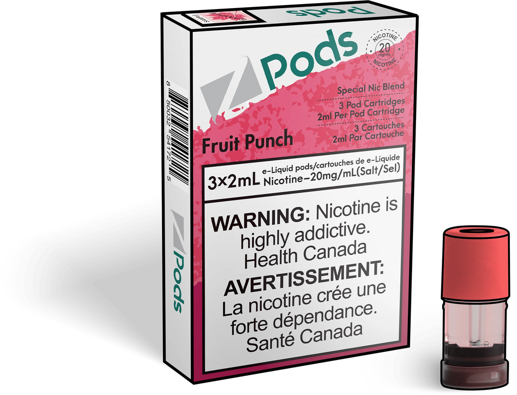 Fruit Punch - Z Pods - Premium Stlth Compatible Pods - Wide Range of Flavors - Vape Cave