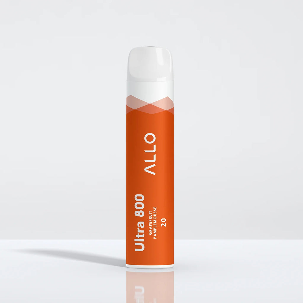 Grapefruit - Allo Ultra 800 Disposable Vape - Sleek design, 800+ puffs, 3.8mL juice capacity, 550mAh battery - Vape Cave