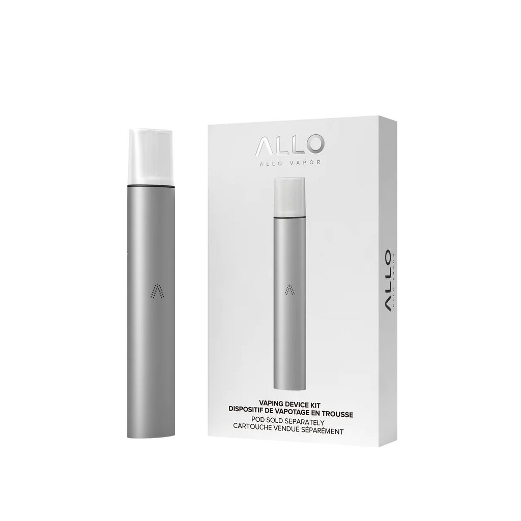 Grey - Allo Sync Device Kit - Superior Pod Design, Long-Lasting Battery, LED Indicator - Vape Cave