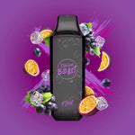 Groovy Grape Passionfruit Iced - Flavour Beast Flow Disposable Vape - Sleek design, up to 4000 puffs, 10mL juice capacity, 600mAh battery, 1.2 ohm mesh coil - Vape Cave