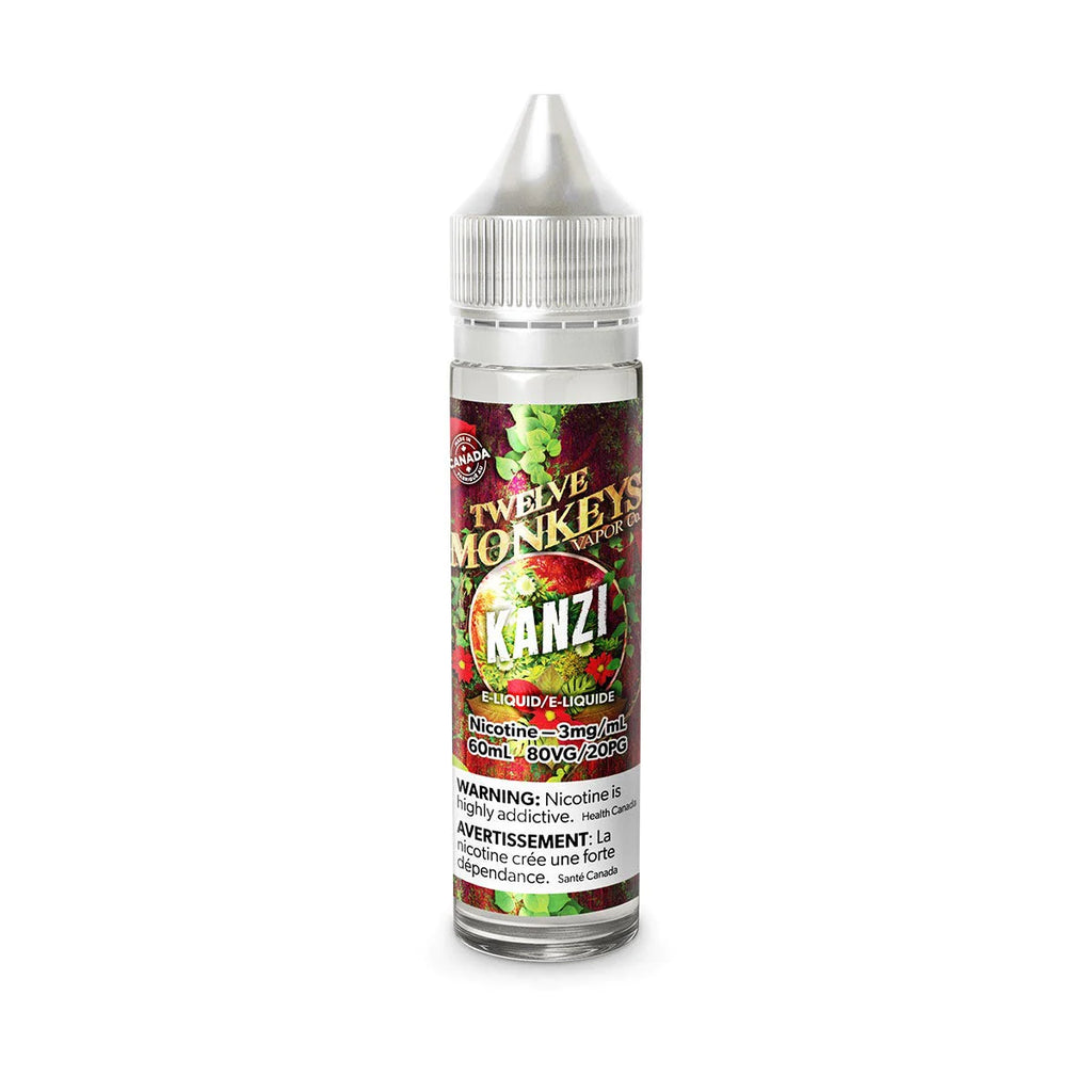 Kanzi - 12 Monkeys Oasis Collection Freebase E-Liquid - Exotic and Refreshing Fruits Vape Juice - 60ml - Vape Cave