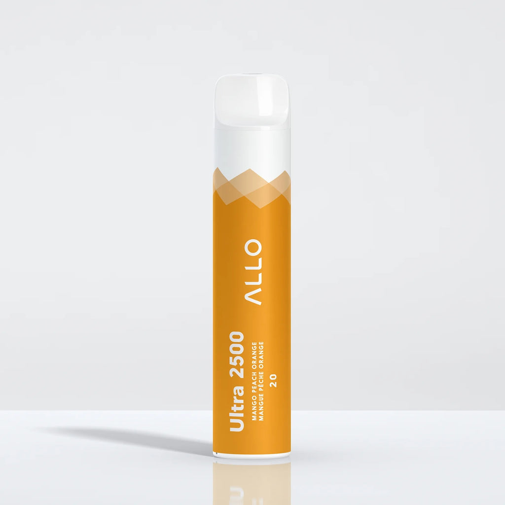 Mango Peach Orange - Allo Ultra 2500 Disposable Vape - Sleek design, up to 2500 puffs, 10mL juice capacity, 1500mAh battery - Vape Cave