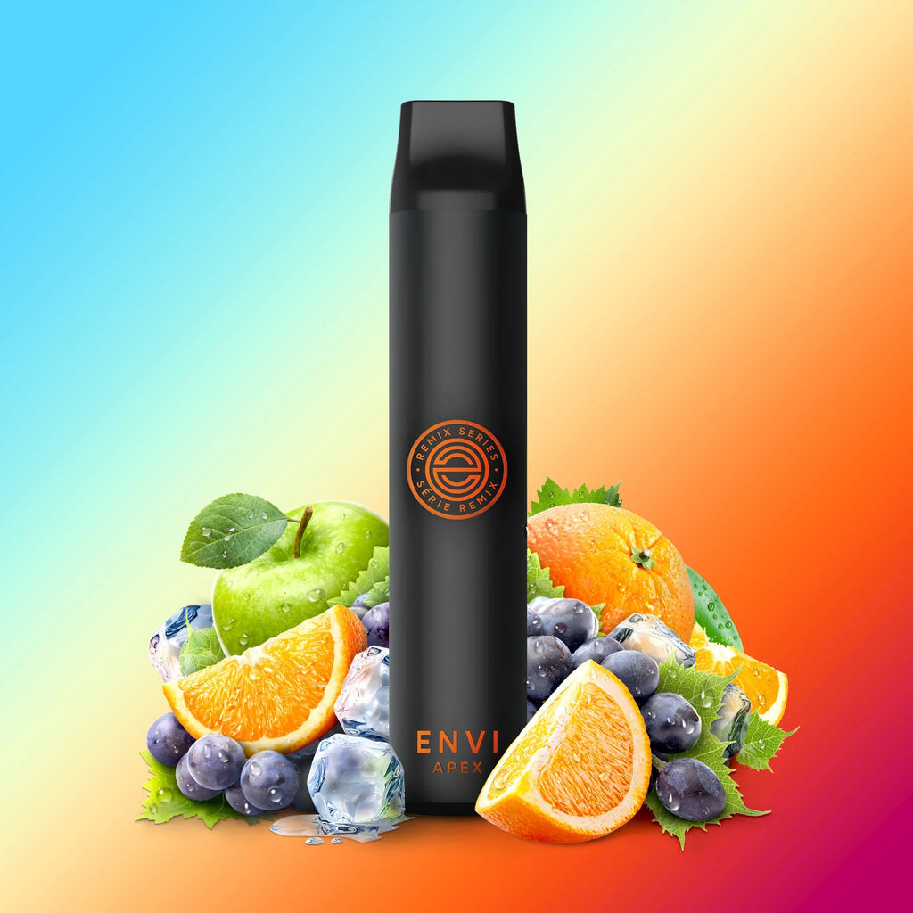 Orange Grape Apple Iced - Envi Apex Disposable Vape - Sleek design, up to 2500 puffs, 6mL juice capacity, 1100mAh battery - Vape Cave