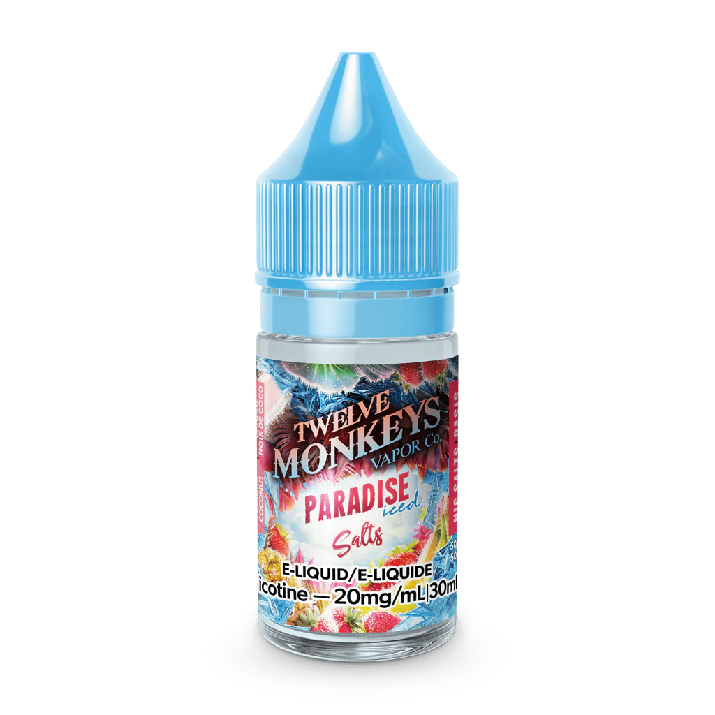 Paradise - Twelve Monkeys Ice Age Salts - Refreshing Exotic Fruit Flavors with Cool Sensation - 30mL E-Liquid - Vape Cave