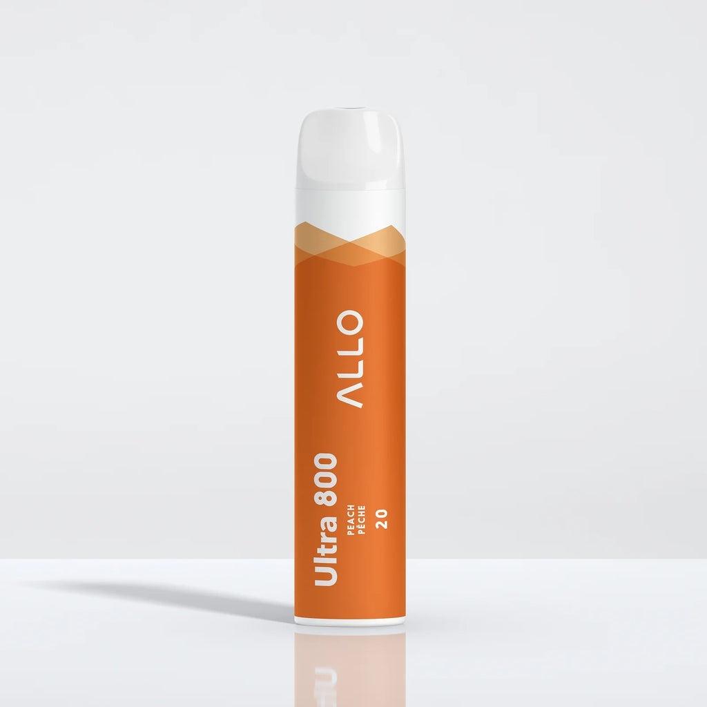 Peach - Allo Ultra 800 Disposable Vape - Sleek design, 800+ puffs, 3.8mL juice capacity, 550mAh battery - Vape Cave