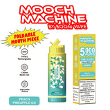 Peach Pineapple Ice - Mooch Machine 5000 Puffs Disposable Vape - Up to 5000 puffs, 12ml e-liquid capacity, 2% nicotine concentration, 850mAh battery - Vape Cave