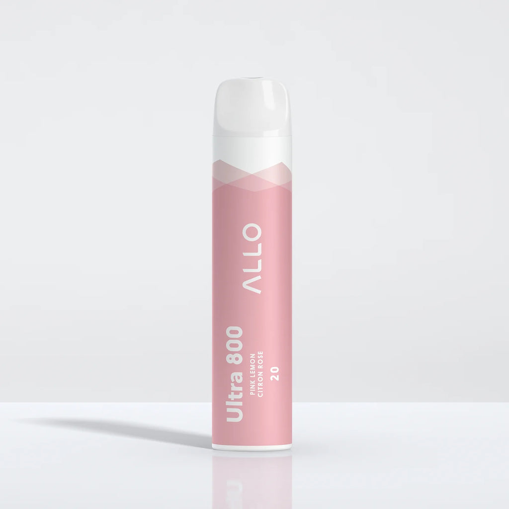Pink Lemon - Allo Ultra 800 Disposable Vape - Sleek design, 800+ puffs, 3.8mL juice capacity, 550mAh battery - Vape Cave