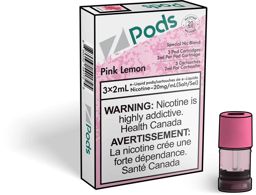 Pink Lemon - Z Pods - Premium Stlth Compatible Pods - Wide Range of Flavors - Vape Cave