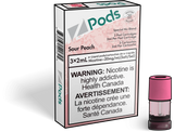 Sour Peach - Z Pods - Premium Stlth Compatible Pods - Wide Range of Flavors - Vape Cave