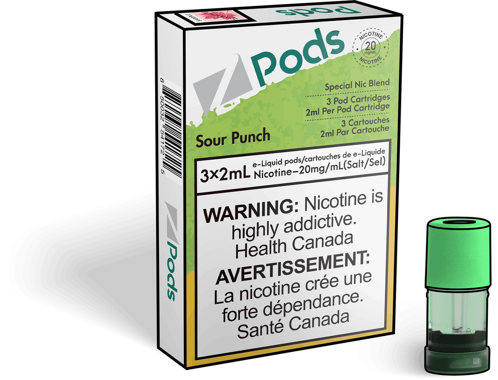 Sour Punch - Z Pods - Premium Stlth Compatible Pods - Wide Range of Flavors - Vape Cave