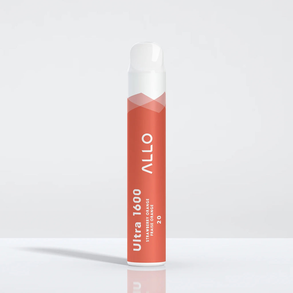 Strawberry Orange - Allo Ultra 1600 Disposable Vape - Sleek design, up to 1600 puffs, 6.8mL liquid capacity, 1000mAh battery - Vape Cave
