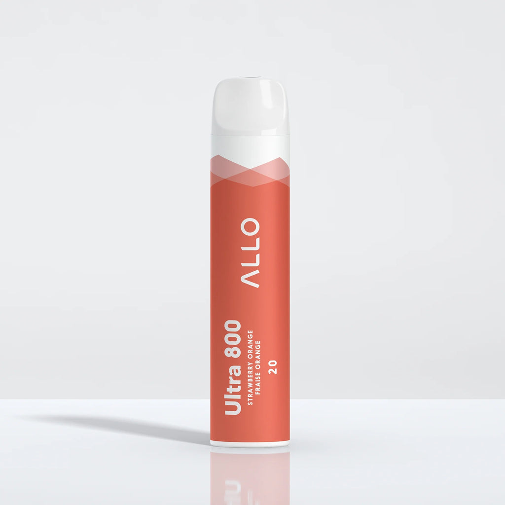 Strawberry Orange - Allo Ultra 800 Disposable Vape - Sleek design, 800+ puffs, 3.8mL juice capacity, 550mAh battery - Vape Cave